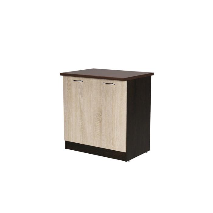 Шкаф напольный «Сабрина», 2 дверцы, 800×600×850 мм, цвет венге/дуб сонома/дуглас тёмный