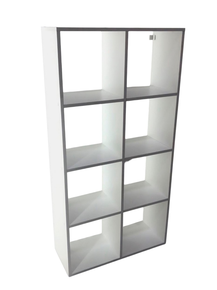 Стеллаж кубический, 710×280×1400 мм, цвет белый